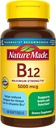 Nature Made Maximum Strength Vitamin B12 5000 mcg, Suplemento dietético para el Metabolismo energético Apoyo, 60 Softgels, 60 Day Supply