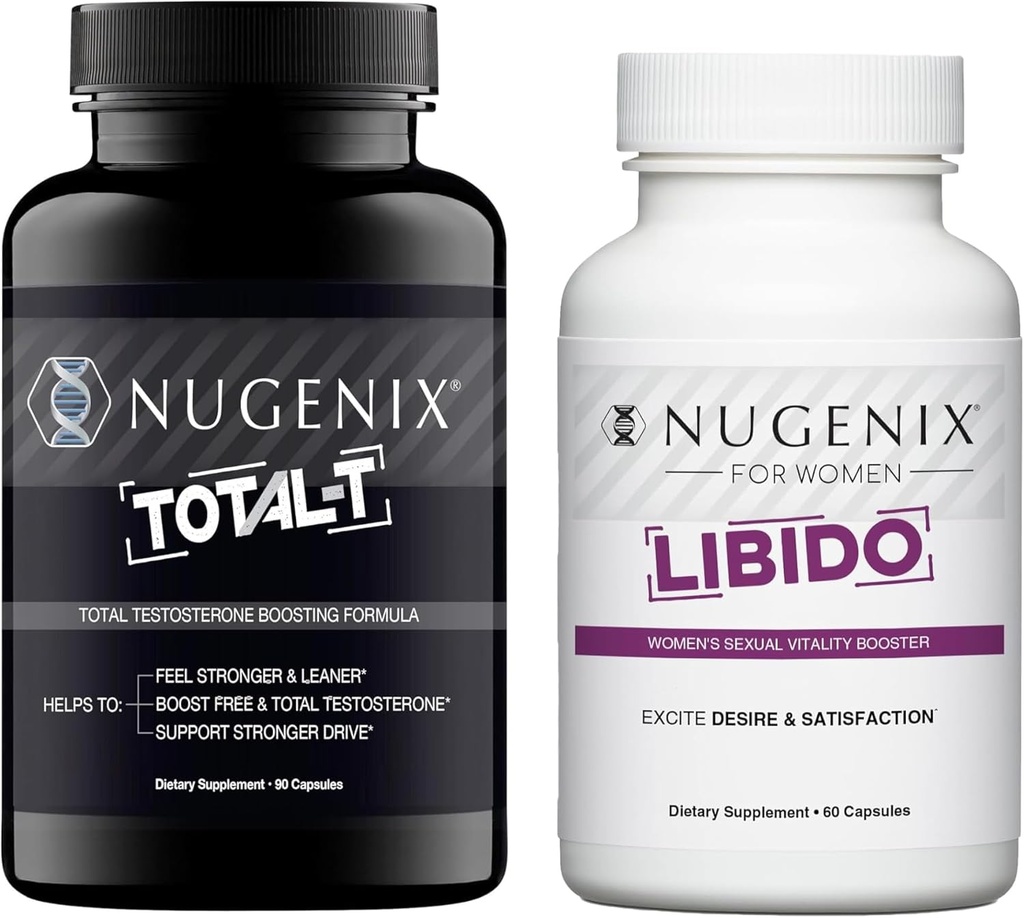 Nugenix Su &amp; Hers Bundle - Libido de Mujeres y Booster Total-T Testosterone
