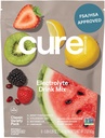 Cure Hydration ¦ Plant-Based Electrolyte Drink Mix  No Añadido Sugar ← FSA-HSA ← Dehydration Relief Powder Hecho con agua de coco