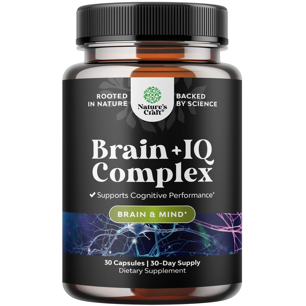 Suplemento Nootropic Memory para el soporte cerebral - Planchas de memoria para el boóster de energía cerebral y natural - Vitamina B 12 Bacopa Monnieri Rhodiola Rosea DMAE Ginkgo Biloba Phosphatidylserine Suplemento