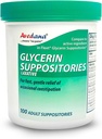 USP 2g Glycerin Laxatives Suppository – 100 Adult Size Laxative Suppositories for Hombre and Women – Fast and Gentle Relief Suppositories for Constipation – Comfortable Shape Adult Suppository