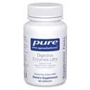 Encapsulaciones puras Enzimas digestivas Ultra - Vegetarian Digestive Enzyme Suplemento de Apoyo Proteína, Carb, Fibra y Digestión Dairy* - 90 cápsulas