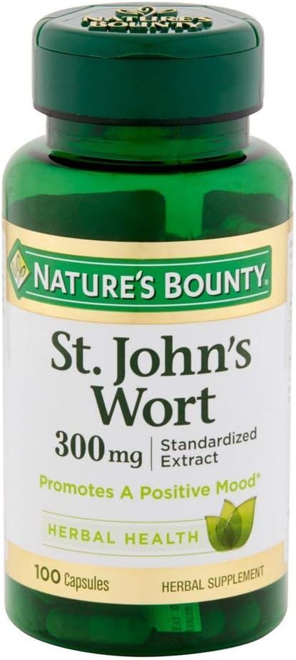 Nature's Bounty St. John's Wort 300 mg Capsules 100 ea (Pack of 7)