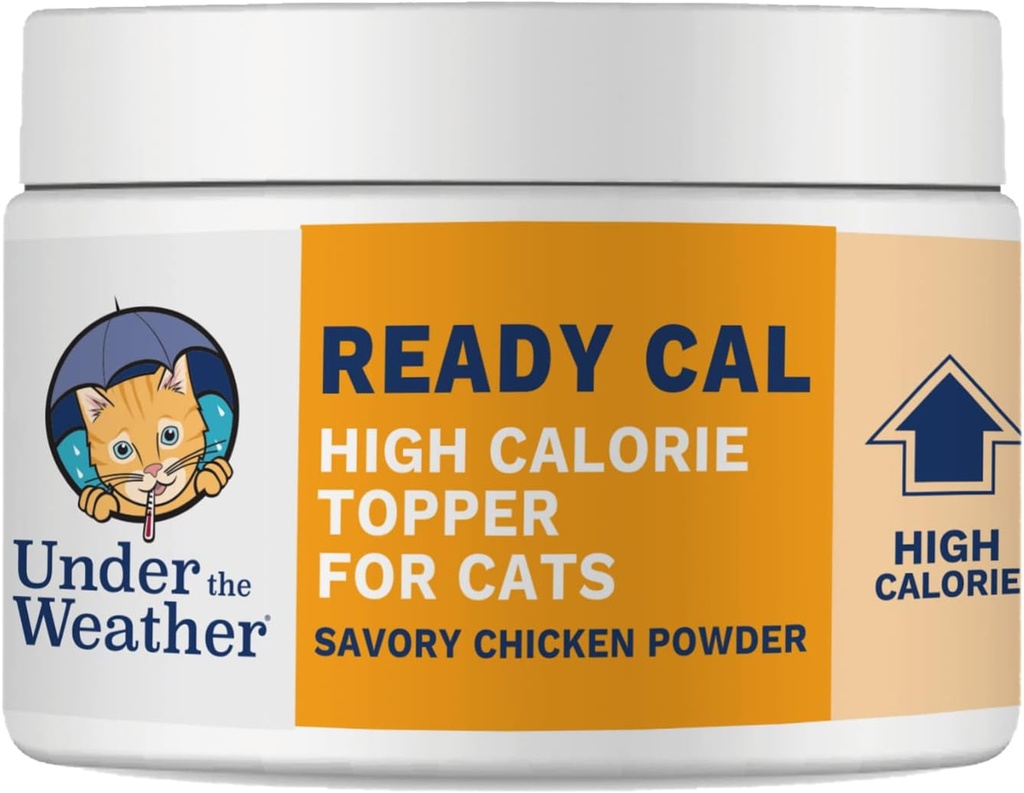 Bajo el Tiempo Listo Cal Powder para gatos ← High-Calorie, Weight Gainer, Appetite Stimulant, Energy Booster Pet Supplement TEN 8 Ounces