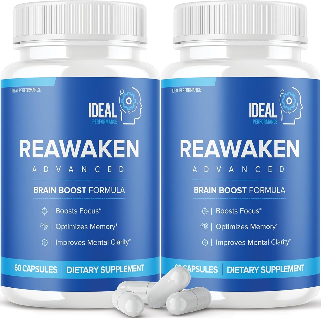 Reawaken Brain Boost Suplemento para Memory Advanced Formula (2 Pack - 120 cápsulas)