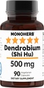 MONOHERB Dendrobium 500 mg - 90 Veg Capsules - Shi Hu Suplemento