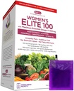 ANDREW LESSMAN Multivitamin - Women's Elite-100 with Maximum Essential Omega-3 500 mg 120 Packets - 40+ Potent Nutrients, Essential Vitamins, Minerals, Phytonutrients and Carotenoids. No Additives
