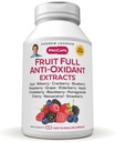 ANDREW LESSMAN Fruit Full Anti-Oxidant Extracts 60 Capsules - 14 Natural Fruit and Berry Extracts. Arándano, arándano, semillas de uva, granada, resveratrol y más. Fácil de intercambiar cápsulas