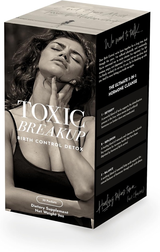 Toxic Breakup Control de natalidad Detox Cleanse to Restore Hormone Balance ← Liver Detox Supplement, with Red Clover, Chaste Tree Berry ANTE Organic, Gluten Free, Non GMO TEN 30 Packets, 2-4 Weeks Cleanse