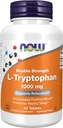 NOW Foods Supplements, L-Tryptophan 1,000 mg, Double Strength, Encourages Positive Mood*, Supports Relaxation*, 60 Tablets