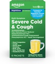Cuidado Básico Noche Tiempo de Severe Frío, Fluido y Tos Supresor Medicina Polvo, Cresor de Dolor/Reductor de Dolor, Destripador de Nasal, Antihistamínico de Miel Infundido con Sabores de Té Blanco, 6 Conde