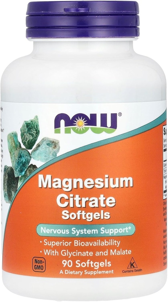 Ahora Alimentos Citrato de magnesio - 90 Softgels (Pack de 3)