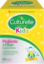 Culturelle Kids Probiotic + Fiber Packets (Ages 3+) - 60 Cuenta - Salud Digestiva &amp; Apoyo Inmunitario - Ayuda a restaurar la regularidad