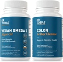 Dr. Tobias Vegan Omega 3 Algae Oil and Colon 14 Day Cleanse for Improved Digestion, Gut &amp; Immune Support, and Global Health
