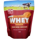 Pure Choice Peanut Butter Whey Isolate Protein Powder, 28g Protein & Low Fat, Best Cold Filtered & Undenatured Whey, No Fillers Or Artificial Sweeteners (Peanut Butter, 12 oz)