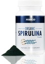 Premium Organic Spirulina Powder- Vegan, Enriched Vitamin B12 Complex, Phycocyanin, Energy Boost, Non-GMO, Gluten Free &amp; Non-Irradiated, USDA, Naturland, Halal Certified-100g