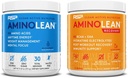 RSP NUTRITION AminoLean Pre Workout Energy (Blue Raspberry 30 Servings) con AminoLean Recovery Post Workout Boost (Blood Orange 30 Servimientos)