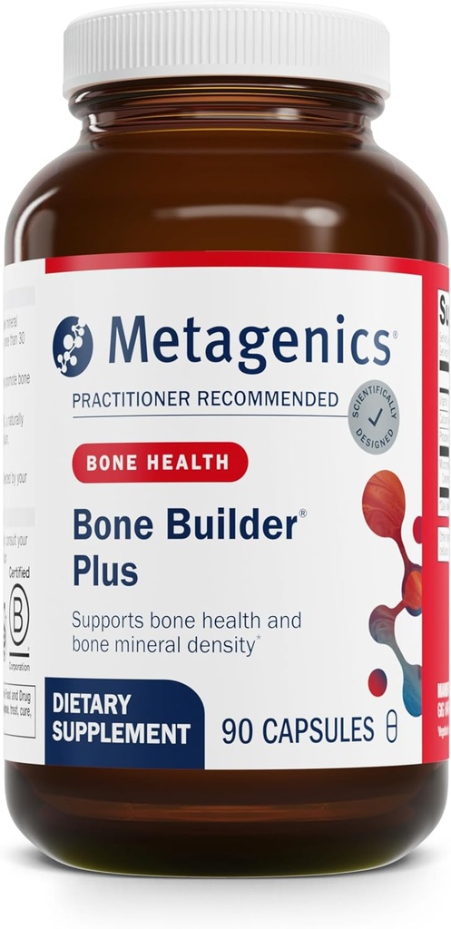 Metagenics Bone Builder Plus - MCHC Supplement for Bone Health* - High-Absorption Formula with Calcium, Phosphorus &amp; 2000 IU Vitamin D - Non-GMO &amp; Gluten-Free - 90 cápsulas