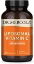 Dr. Mercola Liposomal Vitamina C - Cerebro, Corazón, Eye &amp; Immune Support - Proporciona 1.000 mg de Bioavailable Vitamina C - No Gluten-Free &amp; Soy-Free - 180 capsules (90 Servings)