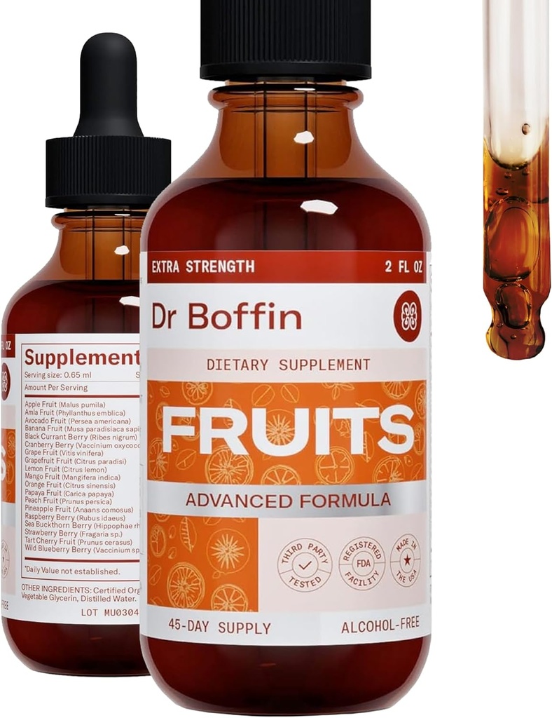 Frutas Liquid Extract 2 FL OZ - Extra Strenght ← Advanced Formula - Suplemento Natural Tintura Líquida