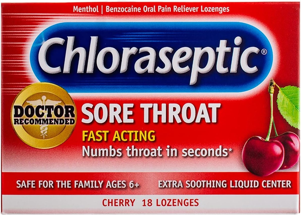Arm " Hammer Simplemente Saline Nasal Spray 4.5oz " Chloraseptic Cherry Sore Throat Lozenges 18 Conde Bundle