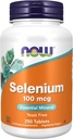 AHORA Suplementos de alimentos, Selenio (L-Selenomethionine) 100 mcg, Mineral esencial*, 250 Tabletas