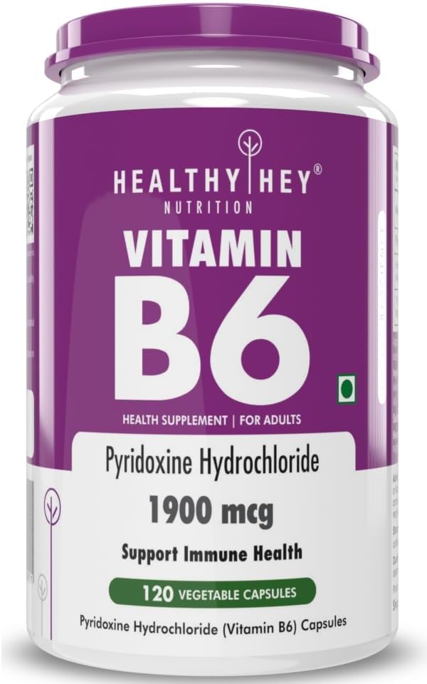 Vitamina B6 Piridoxina -120 Veg. Capsulas