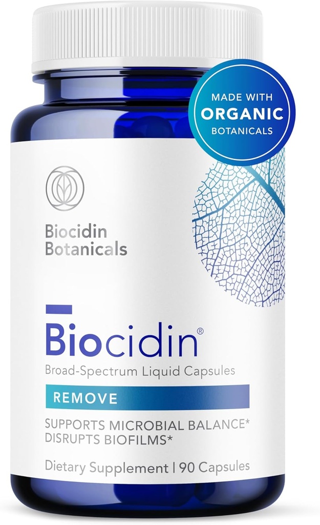 Biocidin Capsules - Biofilm Disruptor - Apoya Gut Detox Cleanse, Healthy Microbial Balance, Immune Function & Gut Health - Professional-Grade Herbal Supplement with 18 Botanicals (90 Capsules)