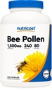 Nutricost Bee Pollen (240 Capsules, 80 Servings) (1,500MG Per Serving) - Non-GMO, GMP Compliant