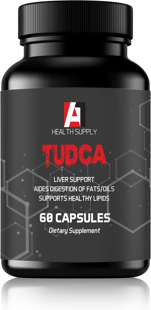 TUDCA 500mg Suplemento de limpieza de hígado y vesícula biliar, 60 cápsulas, 250mg. TUDCA Premium