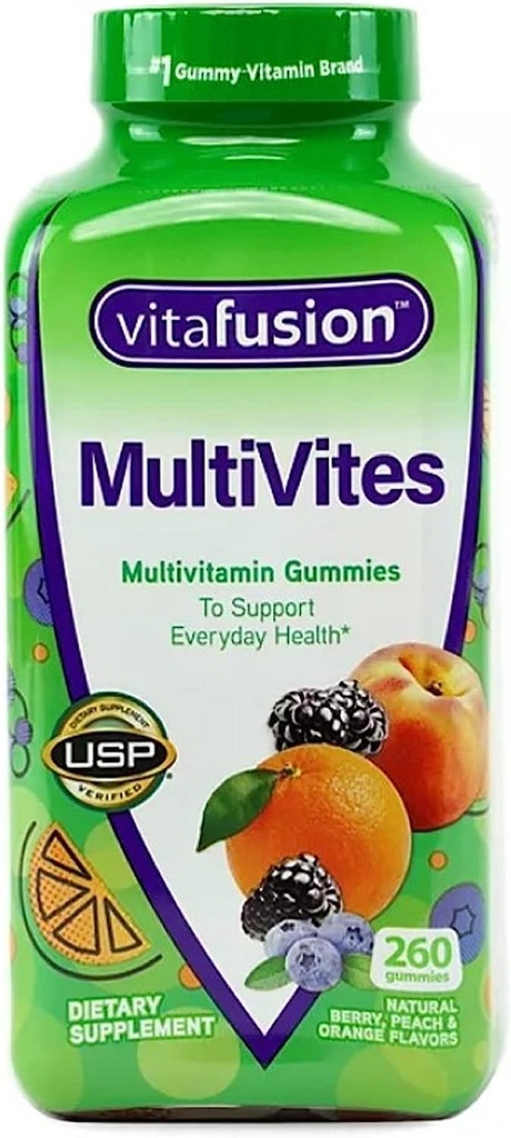 VitaFusion MultiVites Gummy Vitaminas para Adultos - 250 Gummies