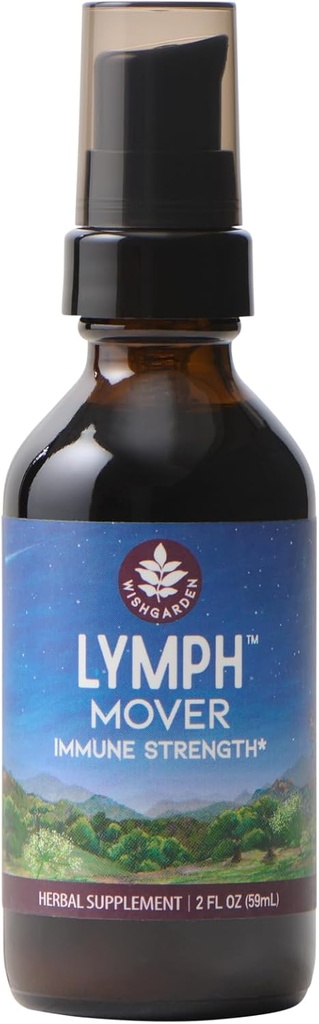 WishGarden Herbs Lymph Mover Immune Strength - Natural Herbal Limphatic Drainage y Limphatic Cleanse Suplemento con Echinacea para Immune Support, Supports Healthy Lymphatic System Function, 2oz