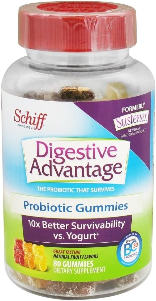 Beneficios Digestivos Gummies Probióticos - Supervivencias Mejor que 50 Billones - 80 cuentan