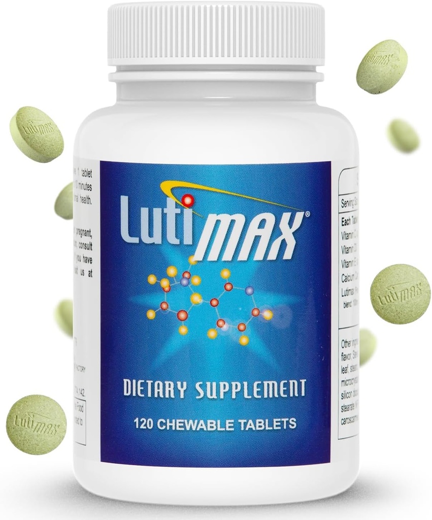 Lutimax Luteolin Complex w/Rutin - Immune Support Brain Supplements - Bioflavonoids w/Vitamin C, D &amp; E for Joint, Muscle, & Dietary Issues - Antioxidants Supplement w/Immune Support - 120 Tablets