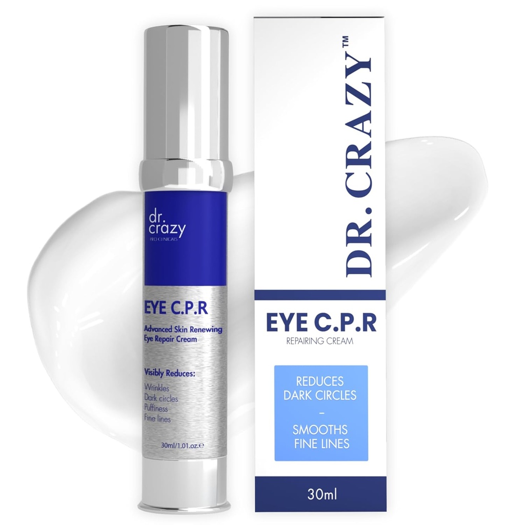 Ojo CPR Tratamiento de reparación avanzada para Círculos Oscuros, Bolsas de Puffiness bajo Ojos – Retinol &amp; Caffeine powered 30ml