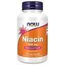 AHORA Suplementos de alimentos, Niacina (Vitamin B-3) 500 mg, Vitamina B-Grupo esencial*, Salud Nutricional, 100 cápsulas