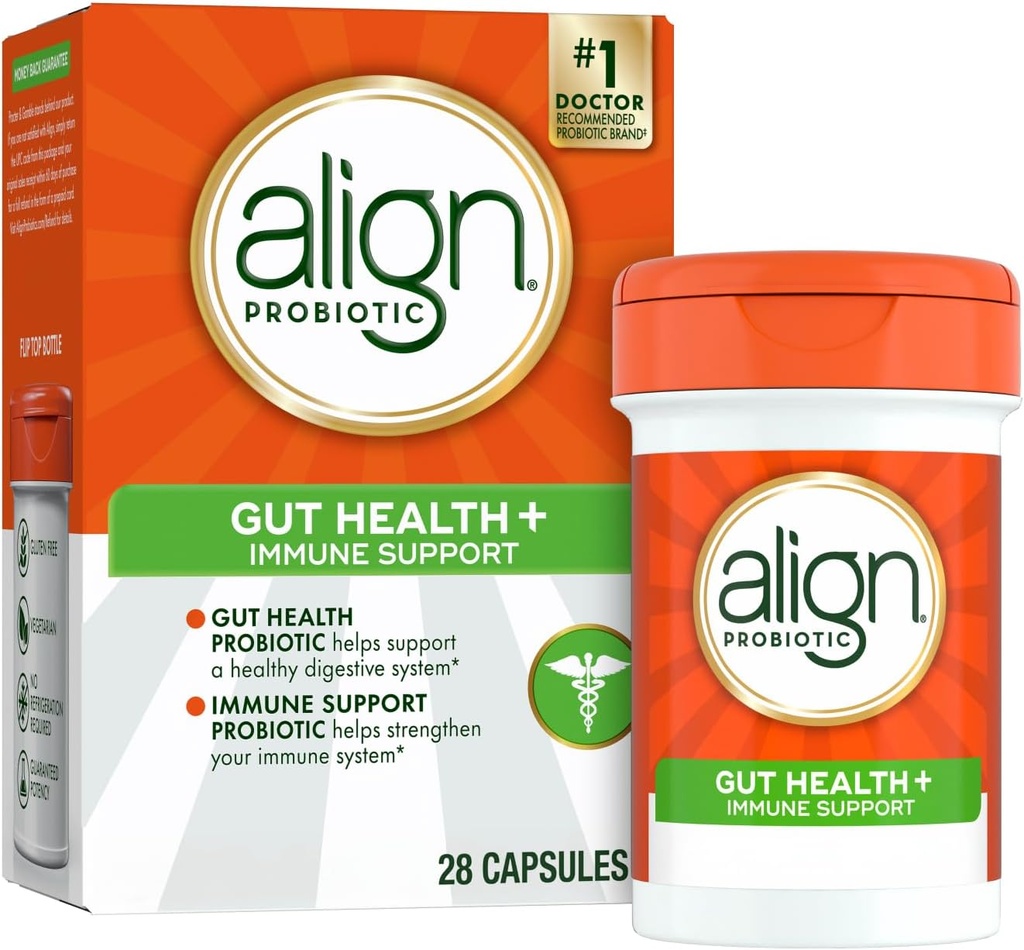 Align Gut Health &amp; Immunity Probiotic, Daily Digestive Support for Women and Men, Helps Support Immune and Digestive Health, 28 Capsules