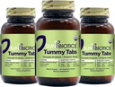 SUNBIOTICS Tummy Tabs - Tablas Probióticas y Prebióticas Chewable con 18 UF de Billones de 4 Estrechos Probióticos para Buena Flora, Sistema Immune, Microbioma Equilibrado - Vainilla, (Pack of 3)