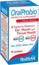 OralProbio 30ct, Once Daily Chewable Tablets, Supports Optimum Ear, Mouth y Throat Health, Non GMO, Gluten Free, Peppermint Flavor, Contains BLIS K12 &amp; M18