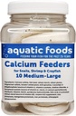 Aquatic Foods Inc. Calcium Feeder Media-Large Shells. Extra Thick Shells for Shrimp, Snails, Crabs, Crayfish, Hermit Crabs and All Tropical Fish...10 Count Jar