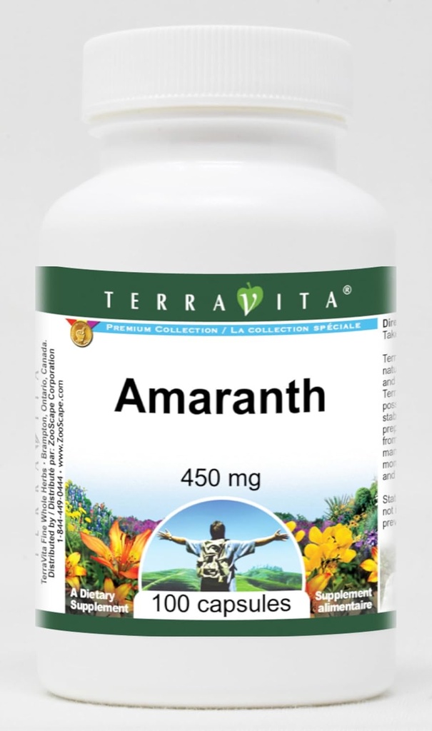 Amaranto - 450 mg (100 cápsulas, ZIN: 518931)