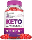 Laboratorios Justificados Resultados Ripped Keto ACV Gummies Avanzados Fórmula 1000MG Resultados Ripped Keto Gummies Vinagre de Sidra de Apple Formulado con Pomegranate Beet Juice Powder B12 Vegan Non GMO 60 Gummys