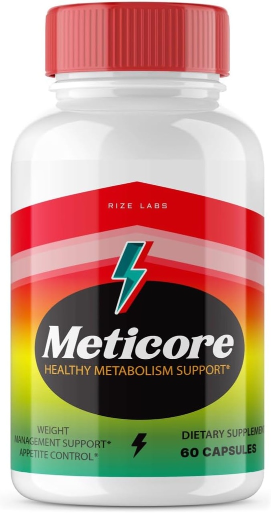 rize labs - Meticore Weight Loss Suplemento, Total Body Wellness Capsules, usado para desbloquear el camino a una vida más saludable, para una figura de plomo (60 cápsulas)