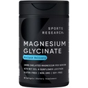 Sports Research® Magnesium Glycinate - Supports Restful Sleep & Enzymatic Processes - 160 mg Chelated Magnesium - Liquid Softgel - 60 Cuenta