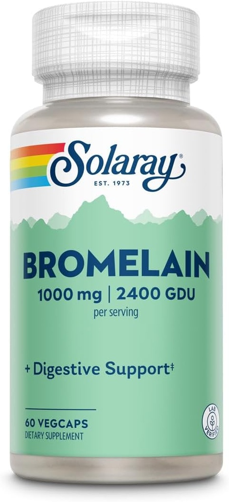 Solaray - Bromelain Extra Strength 500 mg. - 60 Capsules