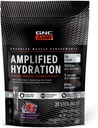 GNC AMP Amplified Hydration Electrolyte Powder Drink Mix | Enhanced Electrolyte & Healthy Digestion Complex | Acai Blueberry Pomegranate | 20 Count
