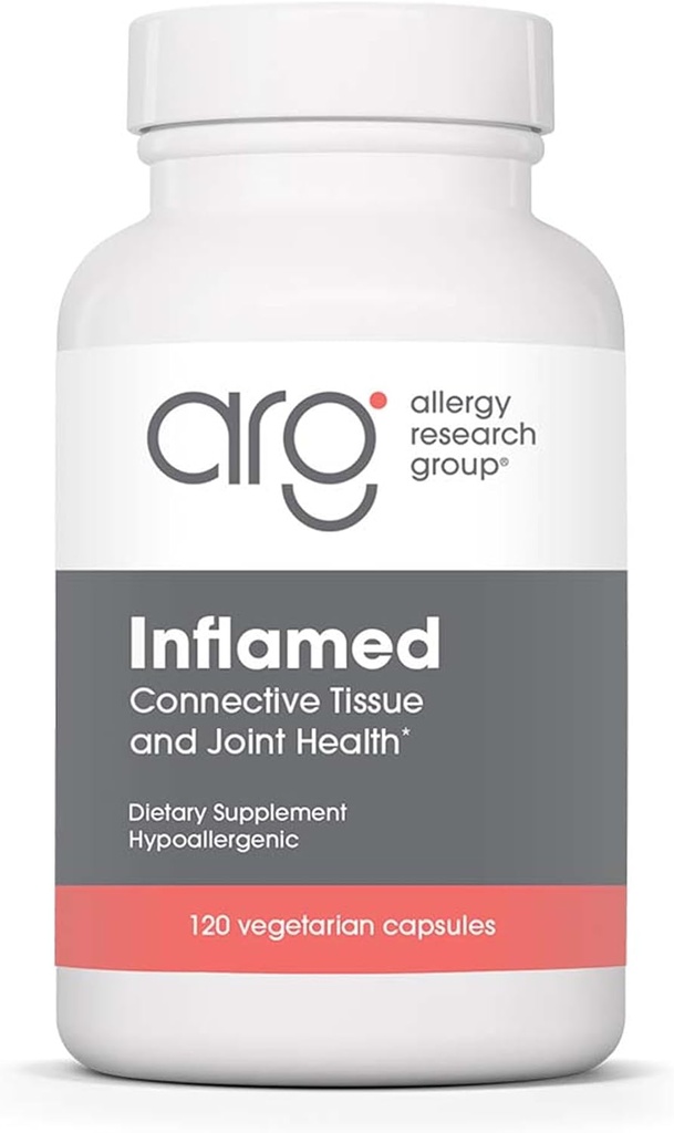Allergy Research Group InflaMed Joint Health Supplement - Joint Support Supplement for Men ' Women, Molybdenum, Turmeric, MSM, Boswellia,Connective Tissue Health - 120 Count
