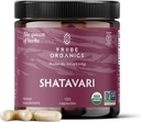 TRIBE ORGANICS Orgánica Shatavari Herbal Supplement - Hormonal Balance ← Salud Reproductiva de las Mujeres Lactation ← Apoyo Inflamatorio Immune - Non-GMO USDA Organic 120 Vegan Capsules