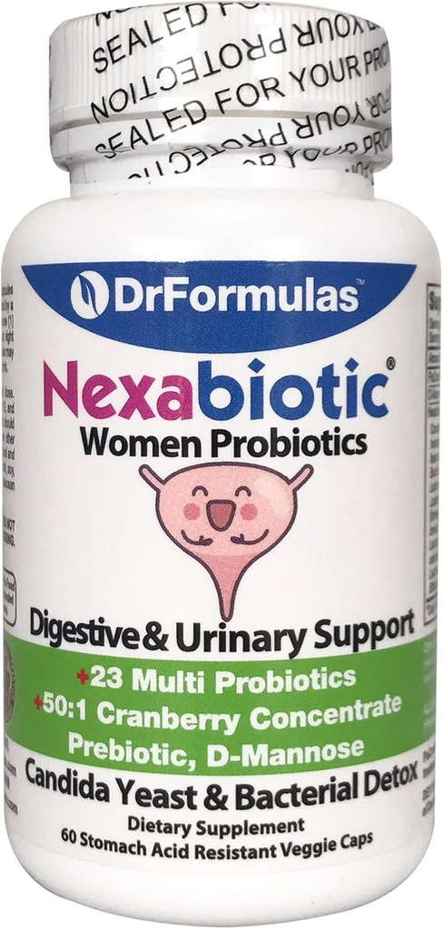DrFormulas Probióticos para Mujeres TENIDO Nexabiótico Probiótico para Apoyar el Embarazo, Mamá &amp; Bebé Mejor Usado con Vitaminas Prenatales &amp; Multivitaminas Postnatales