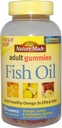 Nature Made Fish Oil Gummies, 150 Softgels Value Size, con Heart-Healthy Omega 3s 57 mg, en Delicious Strawberry, Lemon, & Orange